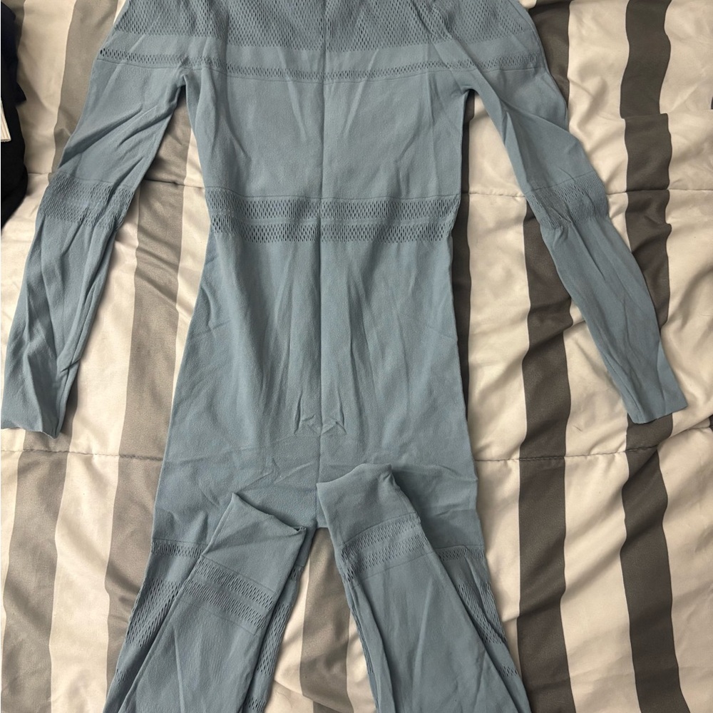 Light Blue Long Sleeve Bodysuit